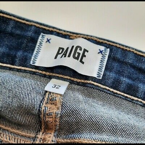 PAIGE Verdugo Ankle Skinny Jeans in Tami Dark Wash Mid-Rise Size 32 EUC - Picture 6 of 12